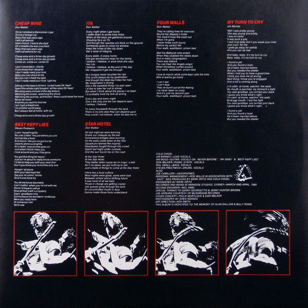 Cold Chisel – East LP vinyl record, image 4 of 6
