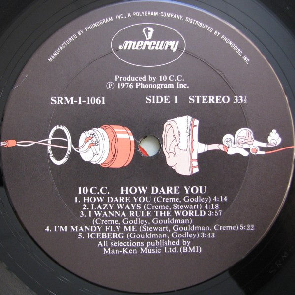 10cc – How Dare You! LP vinyl record, image 5 of 7