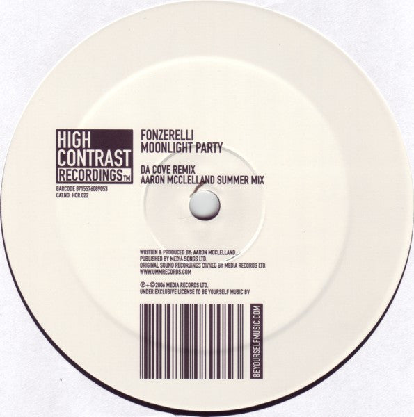 Fonzerelli – Moonlight Party 12" vinyl record, image 4 of 5
