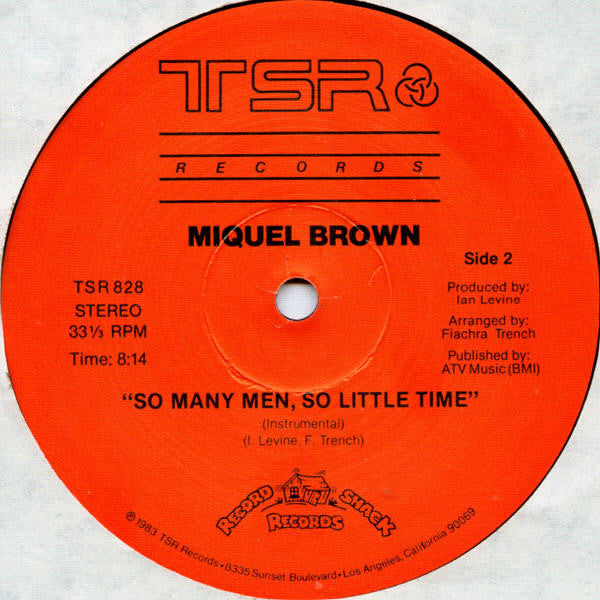Miquel Brown – So Many Men - So Little Time 12" vinyl record, image 4 of 4