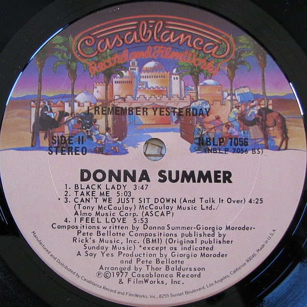 Donna Summer – I Remember Yesterday LP vinyl record, image 4 of 5
