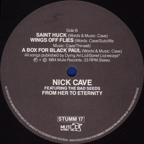 Nick Cave & The Bad Seeds – From Her To Eternity LP vinyl record, image 4 of 6