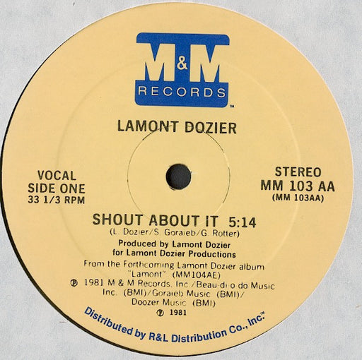 Lamont Dozier – Shout About It 12" vinyl record, image 1 of 2