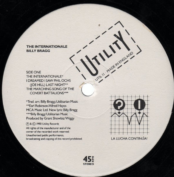Billy Bragg – The Internationale LP vinyl record, image 2 of 3