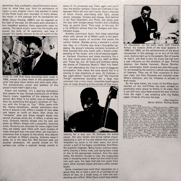 Miles Davis – Workin' And Steamin' LP vinyl record, image 3 of 8