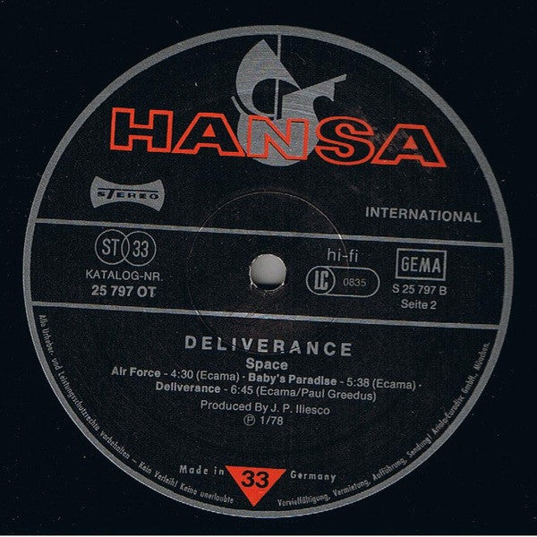 Space – Deliverance LP vinyl record, image 5 of 7