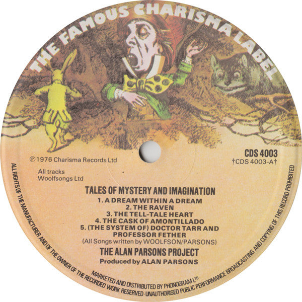 The Alan Parsons Project – Tales Of Mystery And Imagination • Edgar Allan Poe LP vinyl record, image 4 of 10