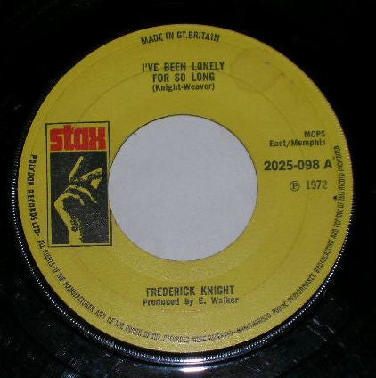 Frederick Knight – I've Been Lonely For So Long