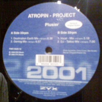 Atropin Project – Plusier 12" vinyl record, image 2 of 4