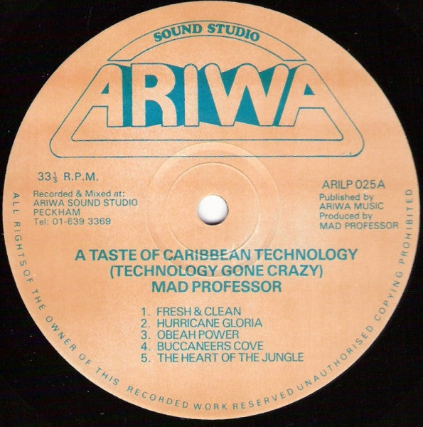 Mad Professor – A Caribbean Taste Of Technology LP vinyl record, image 3 of 4