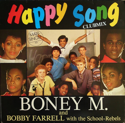 Boney M., Bobby Farrell, The School Rebels – Happy Song (Clubmix) 12" vinyl record, image 1 of 4