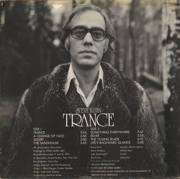 Steve Kuhn – Trance (E/E) LP, DE 1975 | Dutch Vinyl
