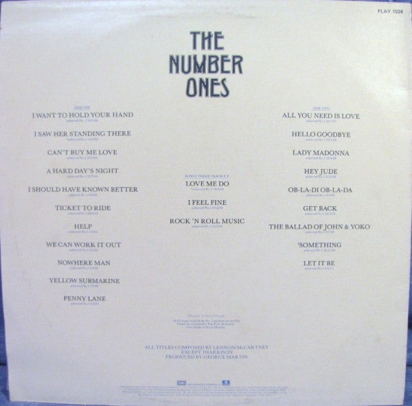 The Beatles – The Number Ones LP vinyl record, image 2 of 9