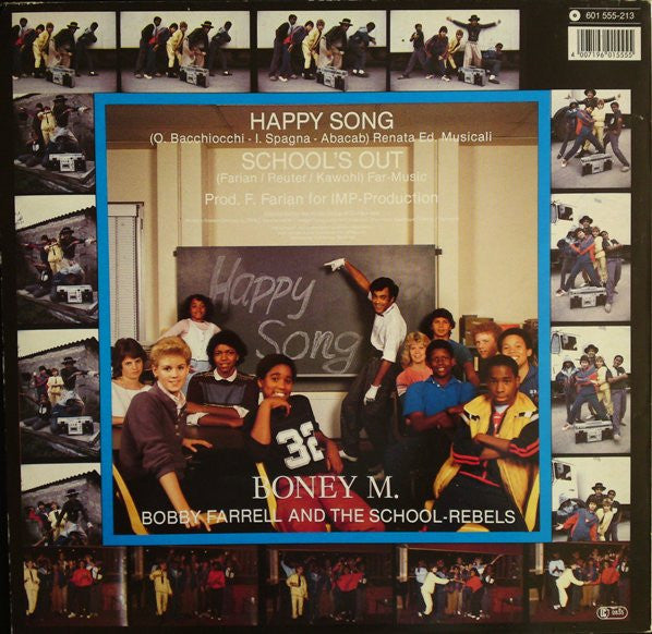 Boney M., Bobby Farrell, The School Rebels – Happy Song (Clubmix) 12" vinyl record, image 2 of 4