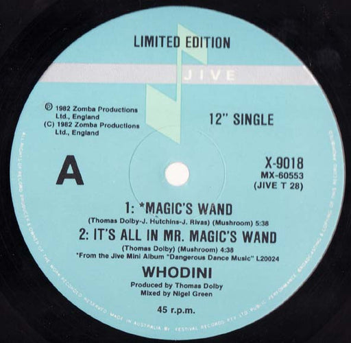 Whodini – Magic's Wand 12" vinyl record, image 1 of 2