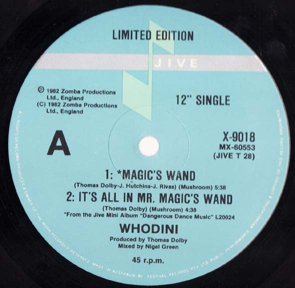 Whodini – Magic's Wand 12" vinyl record, image 1 of 2