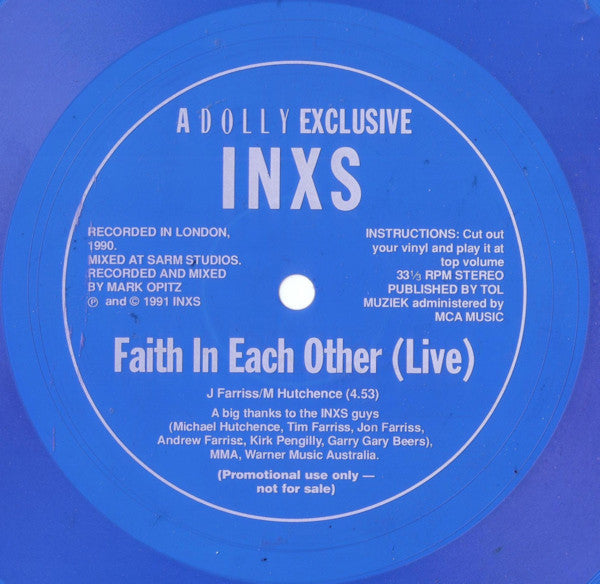 INXS – Faith In Each Other (Live) LP vinyl record