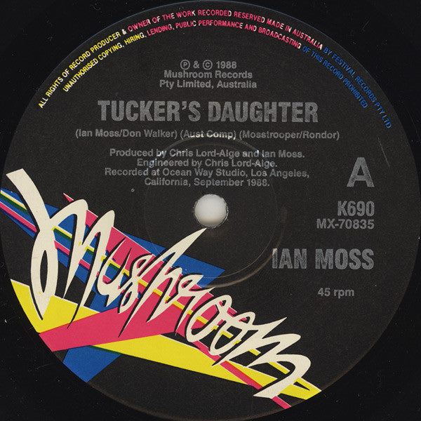 Ian Moss – Tucker's Daughter 7" vinyl record, image 1 of 2