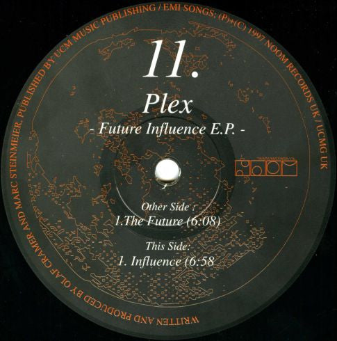 Plex – Future Influence E.P. 12" vinyl record, image 1 of 2
