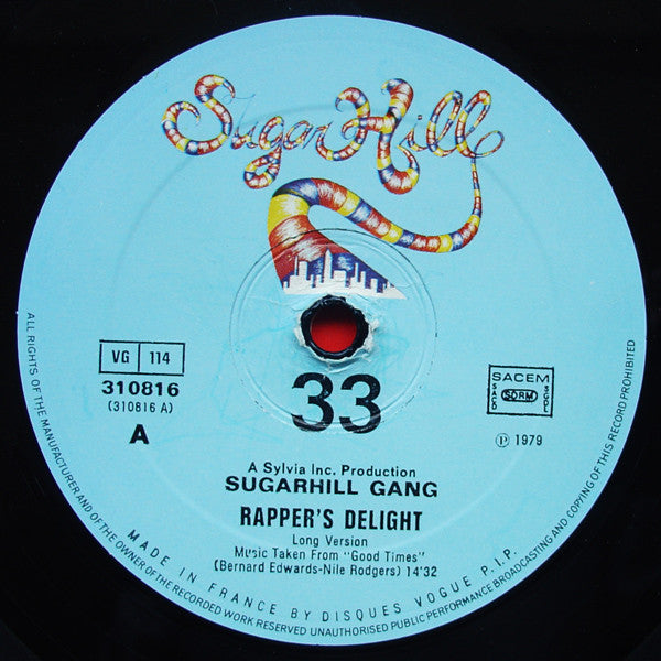 Sugarhill Gang – Rapper's Delight 12" vinyl record, image 3 of 4