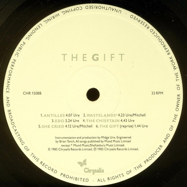 Midge Ure – The Gift LP vinyl record, image 4 of 7