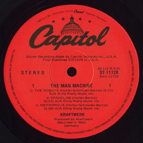 Kraftwerk – The Man Machine LP vinyl record, image 5 of 6