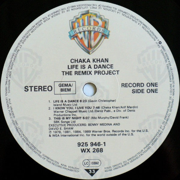 Chaka Khan – Life Is A Dance - The Remix Project (2xLP) LP vinyl record, image 3 of 10