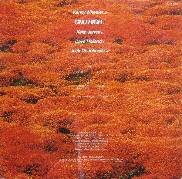 Kenny Wheeler – Gnu High LP vinyl record, image 2 of 4