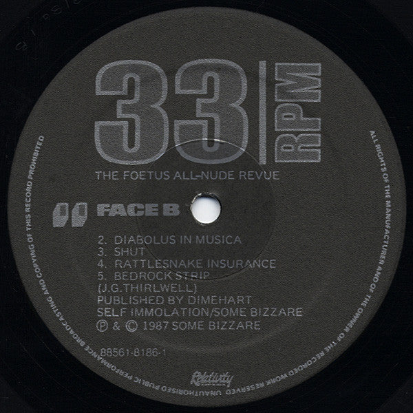 Foetus – Bedrock 12" vinyl record, image 6 of 6