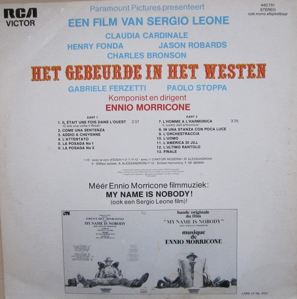 Ennio Morricone – Het Gebeurde In Het Westen LP vinyl record, image 2 of 4