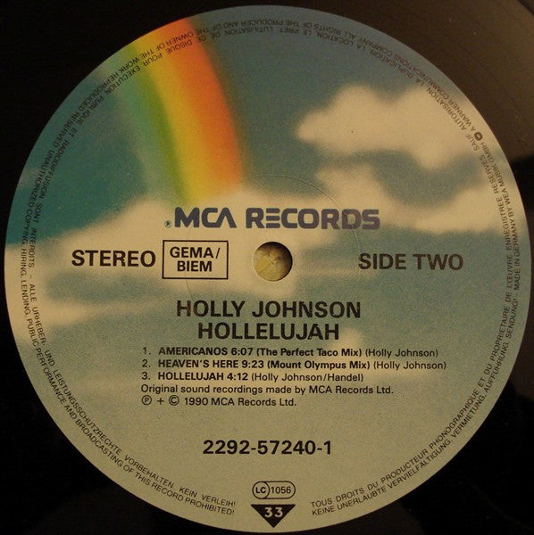 Holly Johnson – Hollelujah (The Remix Album) LP vinyl record, image 4 of 9