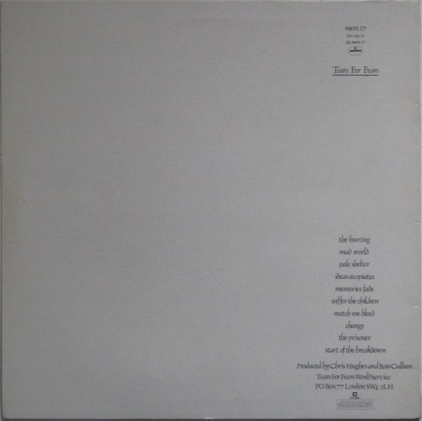 Tears For Fears – The Hurting LP vinyl record, image 2 of 7
