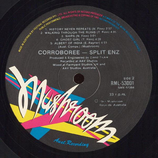 Split Enz – Corroboree LP vinyl record, image 5 of 5