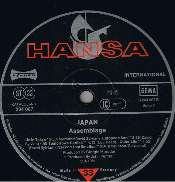 Japan – Assemblage LP vinyl record, image 4 of 4