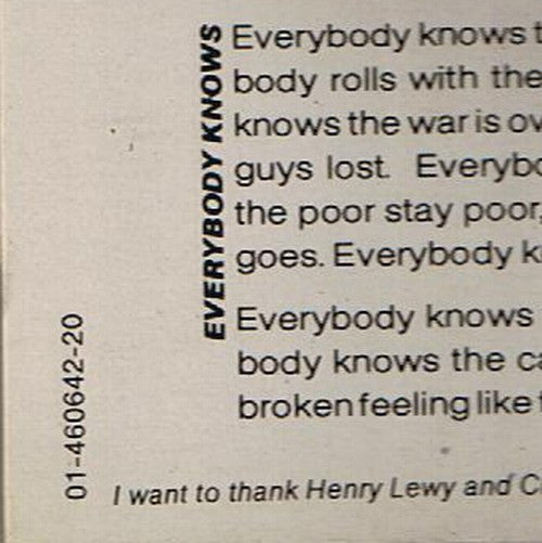 Leonard Cohen – I'm Your Man LP vinyl record, image 6 of 6