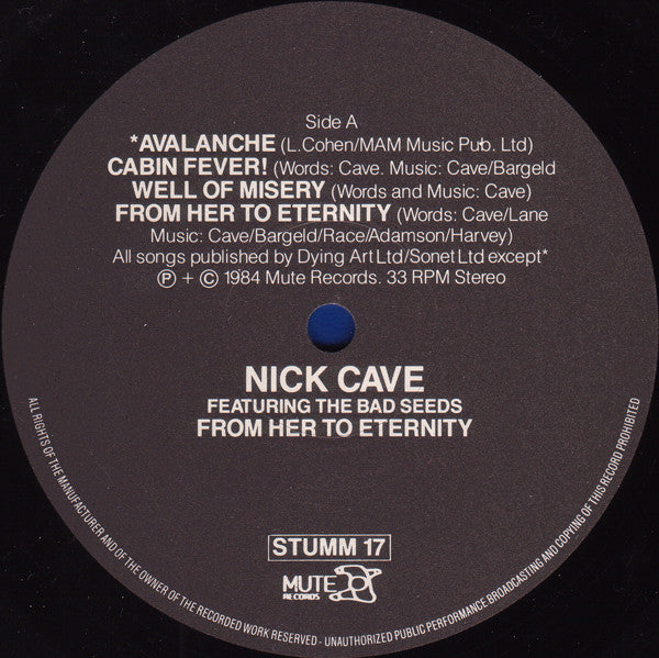 Nick Cave & The Bad Seeds – From Her To Eternity LP vinyl record, image 3 of 6