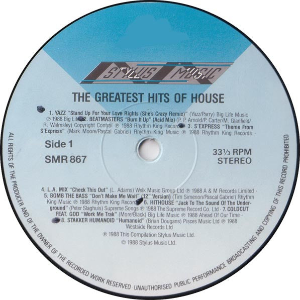 Various – The Greatest Hits Of House (2xLP) LP vinyl record, image 5 of 9