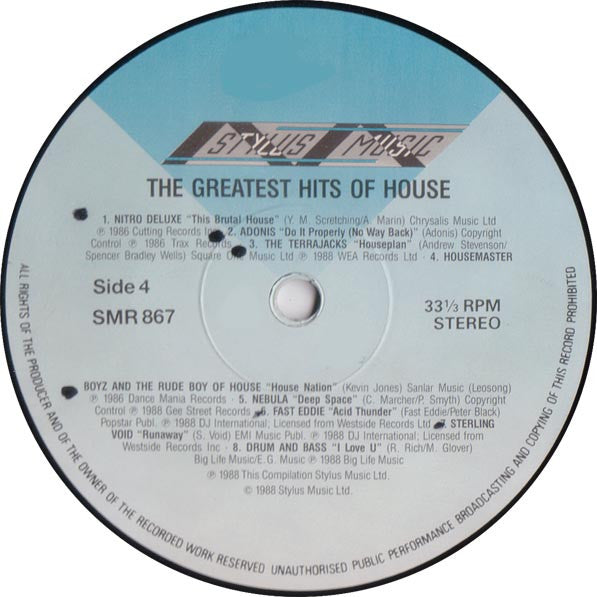 Various – The Greatest Hits Of House (2xLP) LP vinyl record, image 8 of 9