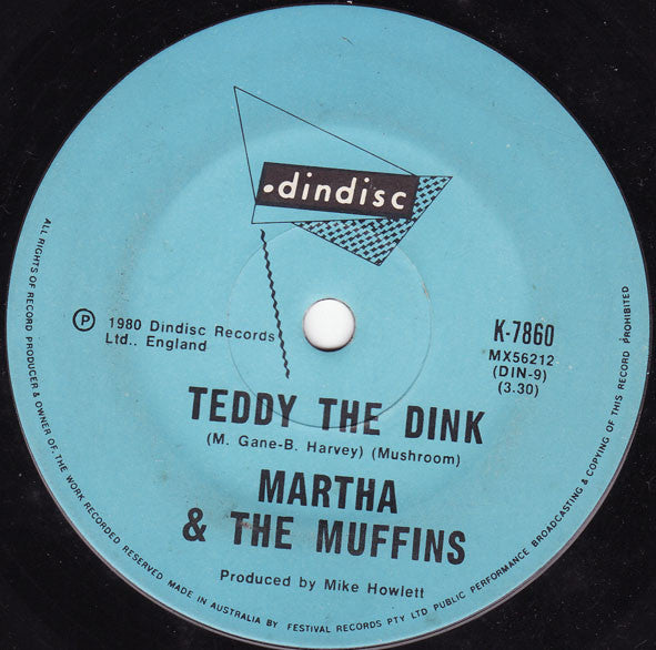 Martha And The Muffins – Echo Beach 7" vinyl record, image 2 of 2