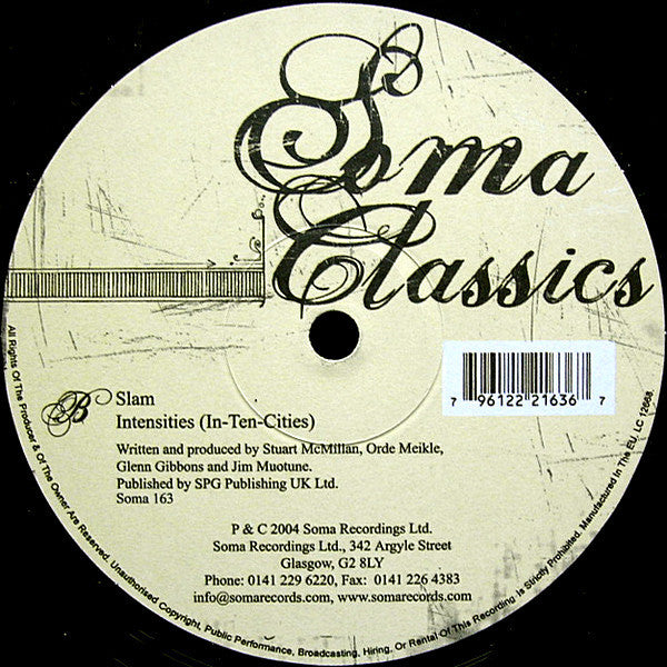 Scott Grooves, Slam – Soma Classics Volume 1 12" vinyl record, image 2 of 2