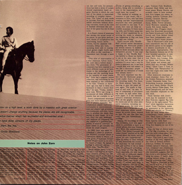 John Zorn, Ennio Morricone – The Big Gundown LP vinyl record, image 3 of 7