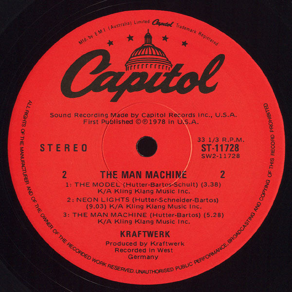 Kraftwerk – The Man Machine LP vinyl record, image 6 of 6