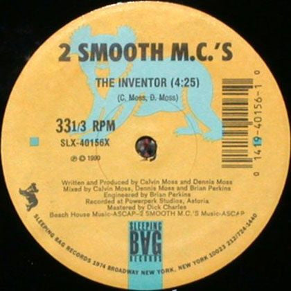 2 Smooth Mc's – The Inventor / Give It All You Got 12" vinyl record, image 1 of 2