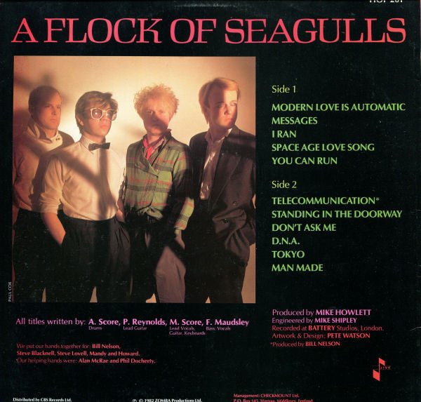 A Flock Of Seagulls – A Flock Of Seagulls LP vinyl record, image 2 of 4