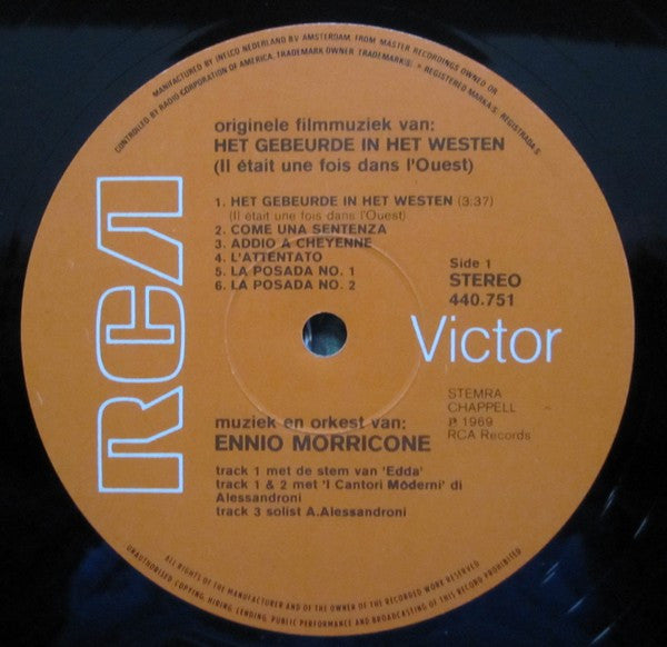 Ennio Morricone – Het Gebeurde In Het Westen LP vinyl record, image 3 of 4