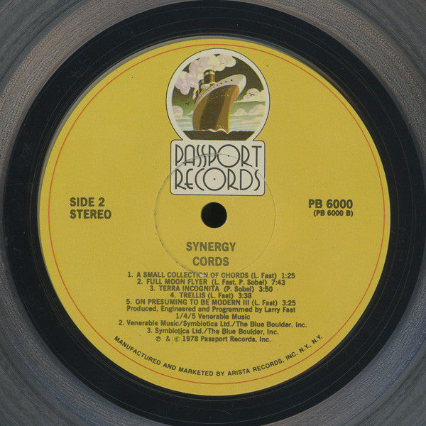 Synergy – Cords LP vinyl record, image 5 of 6