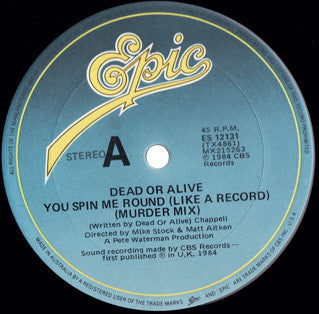 Dead Or Alive – You Spin Me Round (Like A Record) (Murder Mix) 12" vinyl record, image 3 of 4