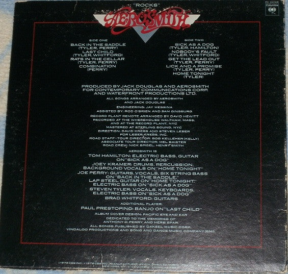 Aerosmith – "Rocks" LP vinyl record, image 2 of 8