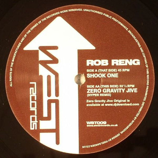 Rob Reng – Shook One / Zero Gravity Jive (Hyper Remix) 12" vinyl record