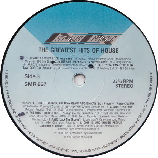 Various – The Greatest Hits Of House (2xLP) LP vinyl record, image 7 of 9